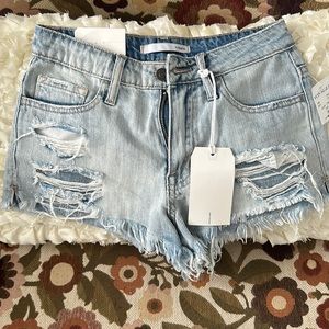 Klique B Light Wash Distressed Jean High-Rise /Shorts